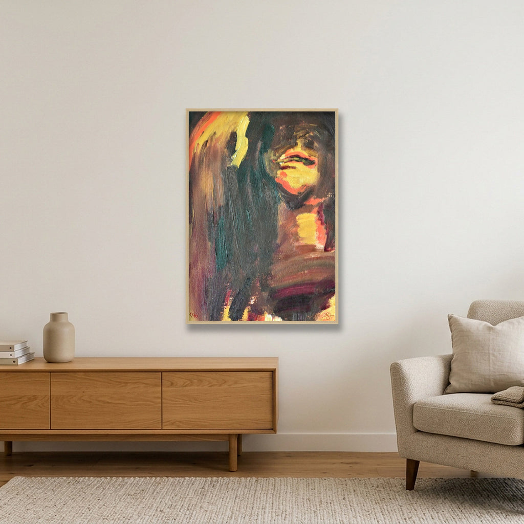 Figure — 70×100cm, 28×39" Oak Frame
