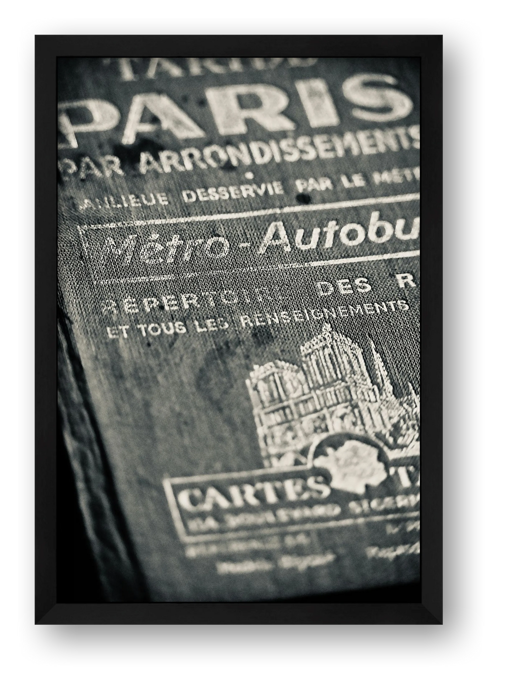 Taride Paris B&W — framed