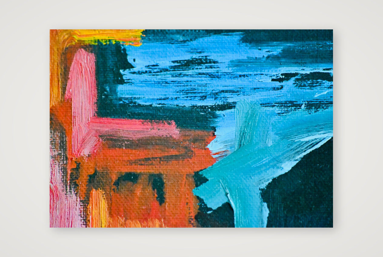 Abstract Oil Painting — 100×70cm, 39×28" Print only