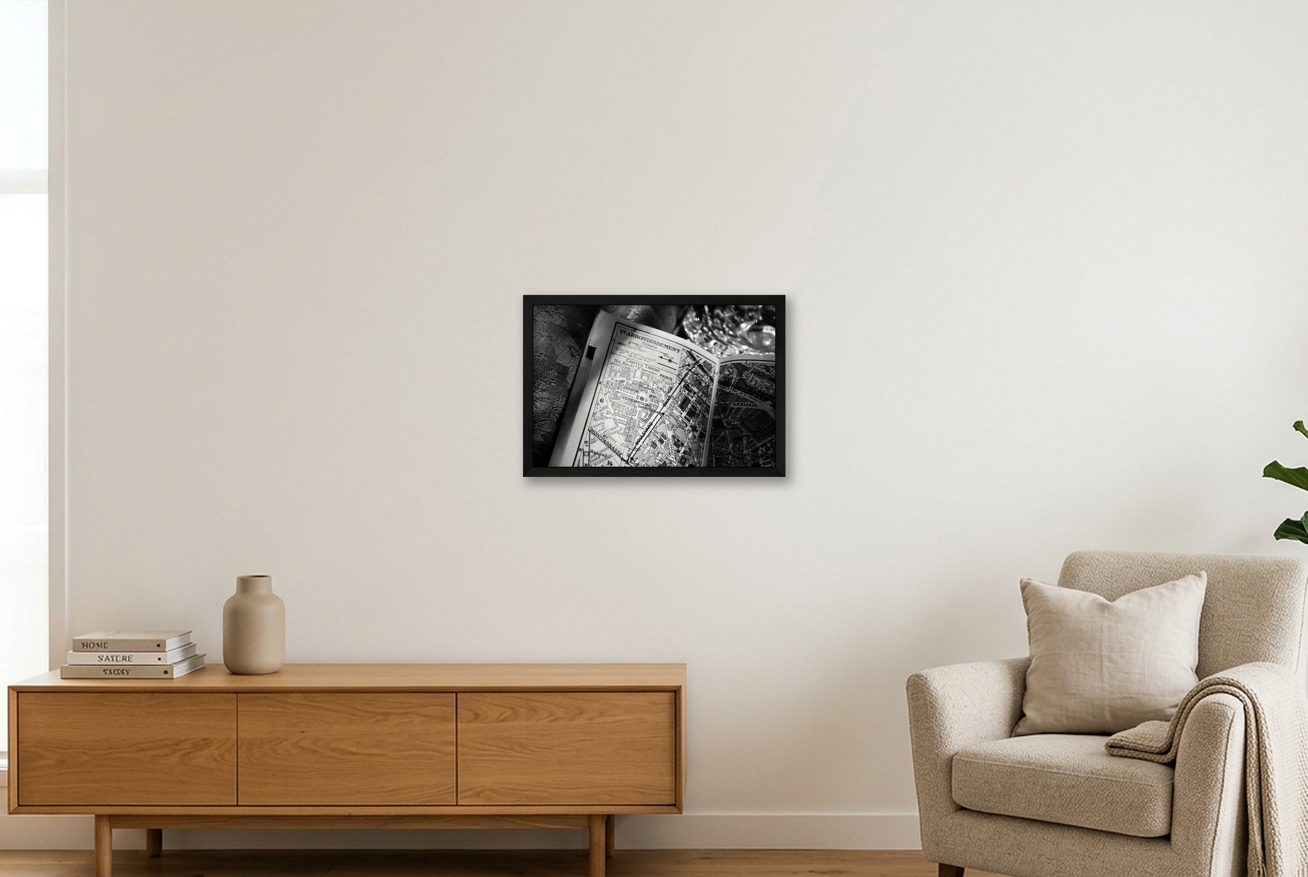 Jardin Luxembourg — 45×30cm, 18×12" Black Frame
