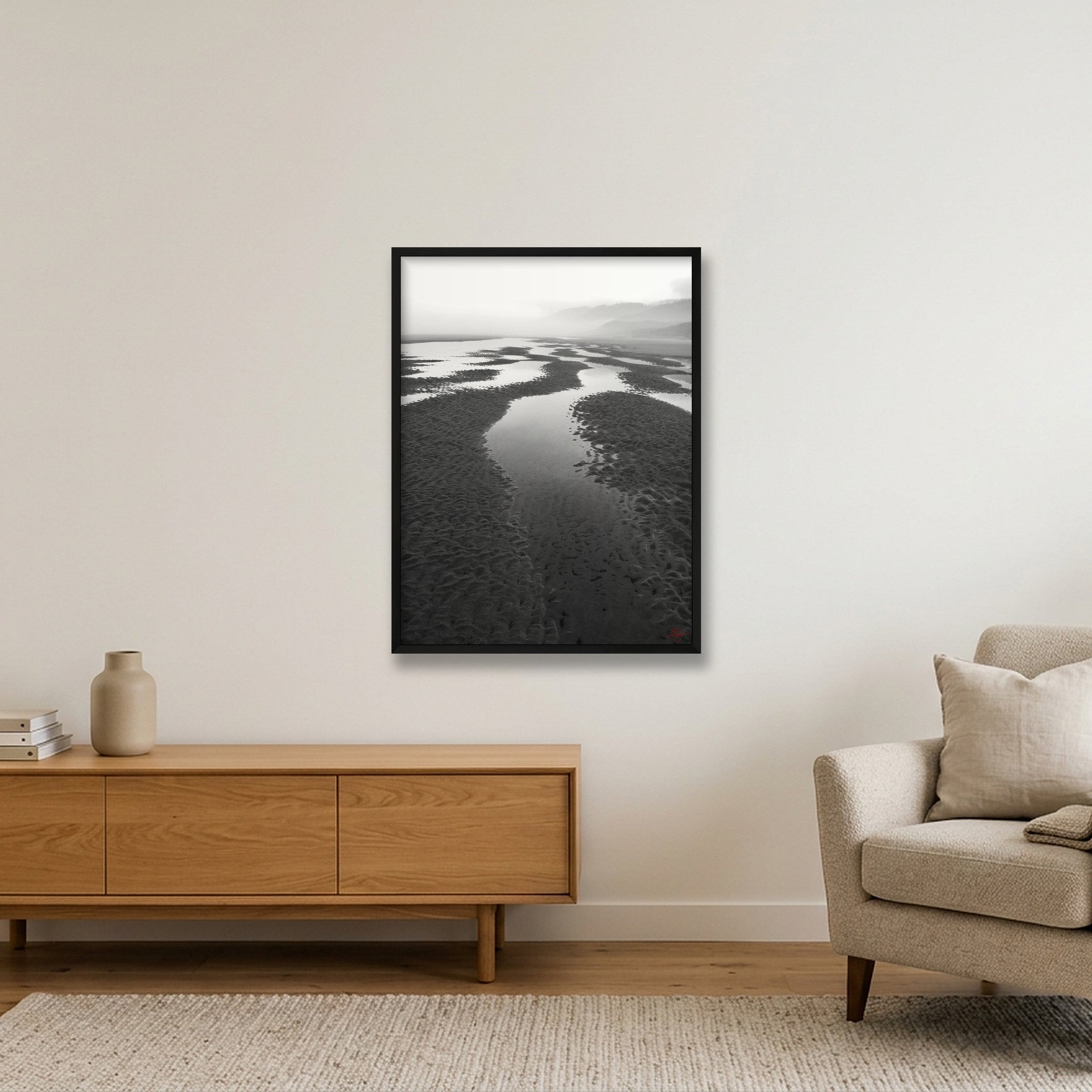 Washburne Beach #3 — 60×80cm, 24×31" Black Frame