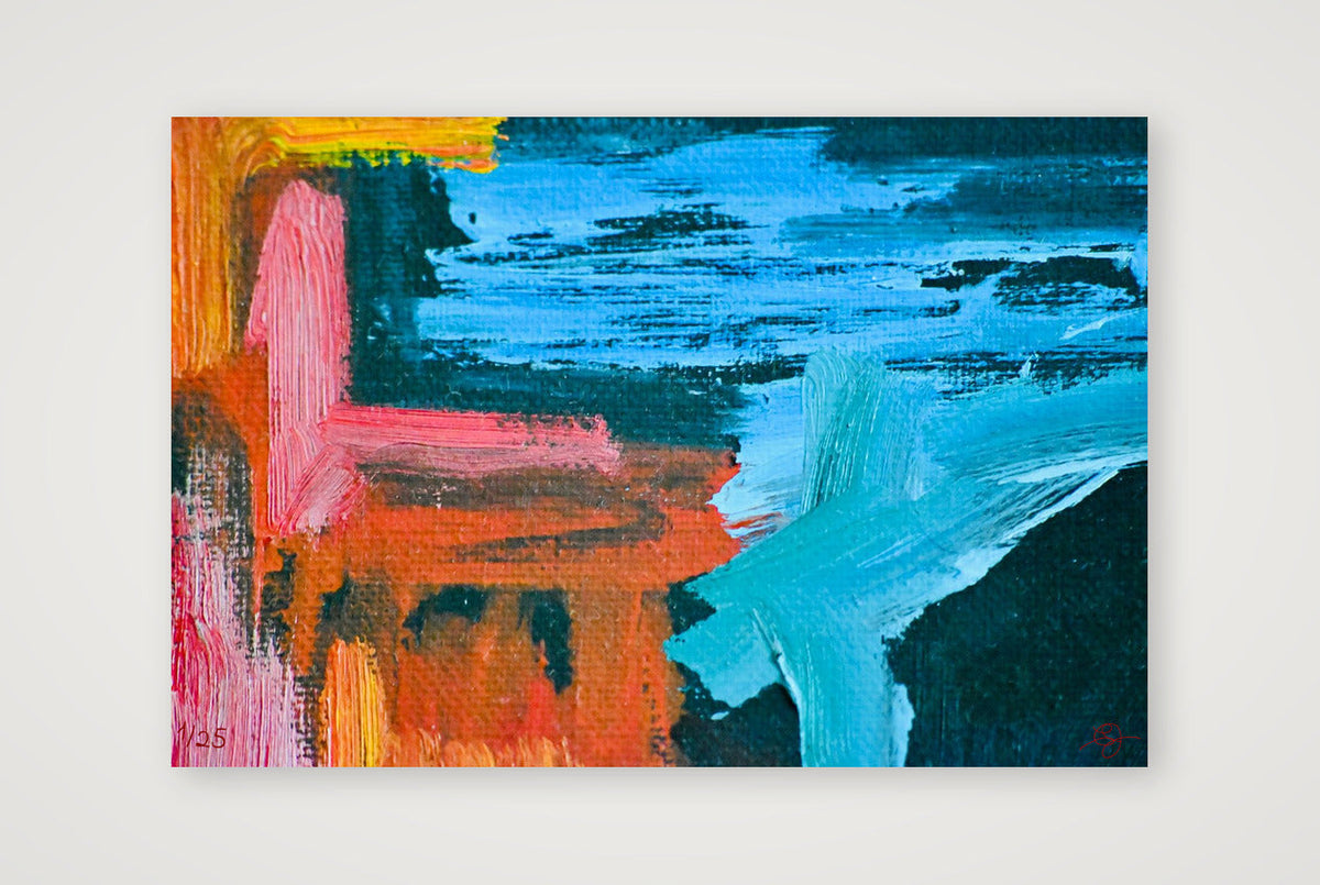 Abstract Oil Painting #1 — 60×40cm, 24×16" Print only