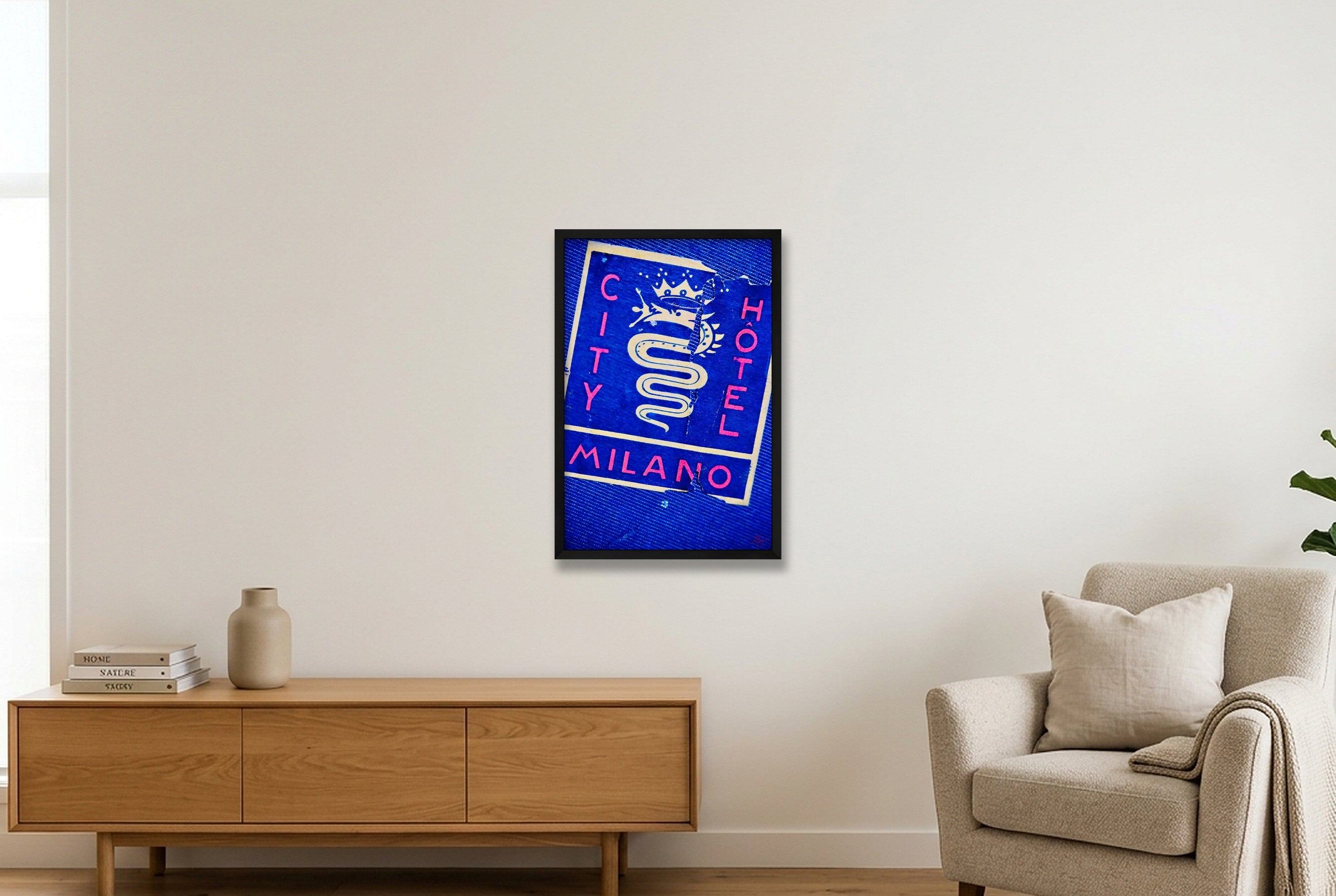 Hotel Milano — 40×60cm, 16×24" Black Frame