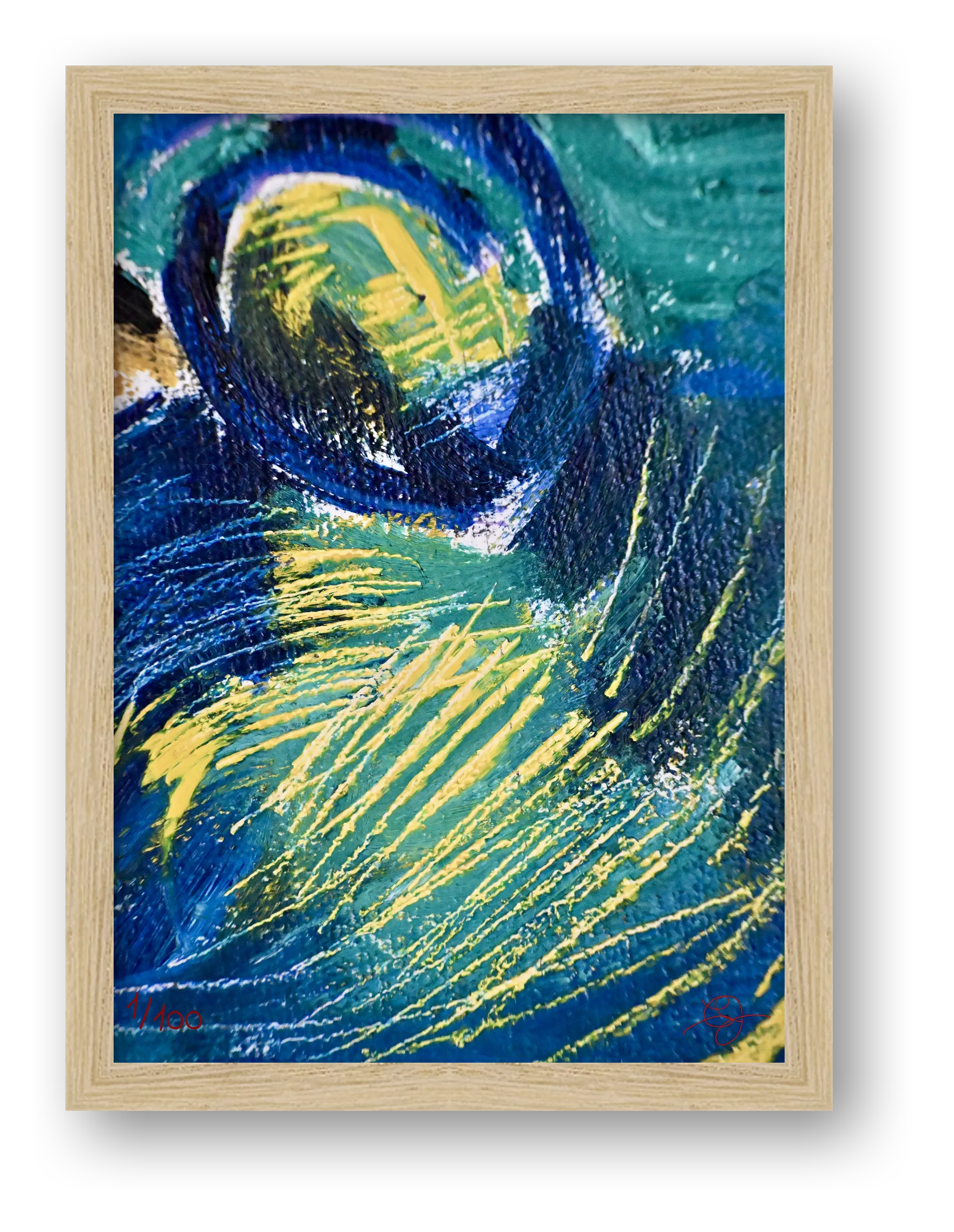 Untitled Oil on Canvas #2 — framed