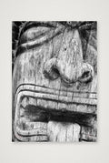 Tiki B&W — A4 (21×30cm, 8×12") Print only