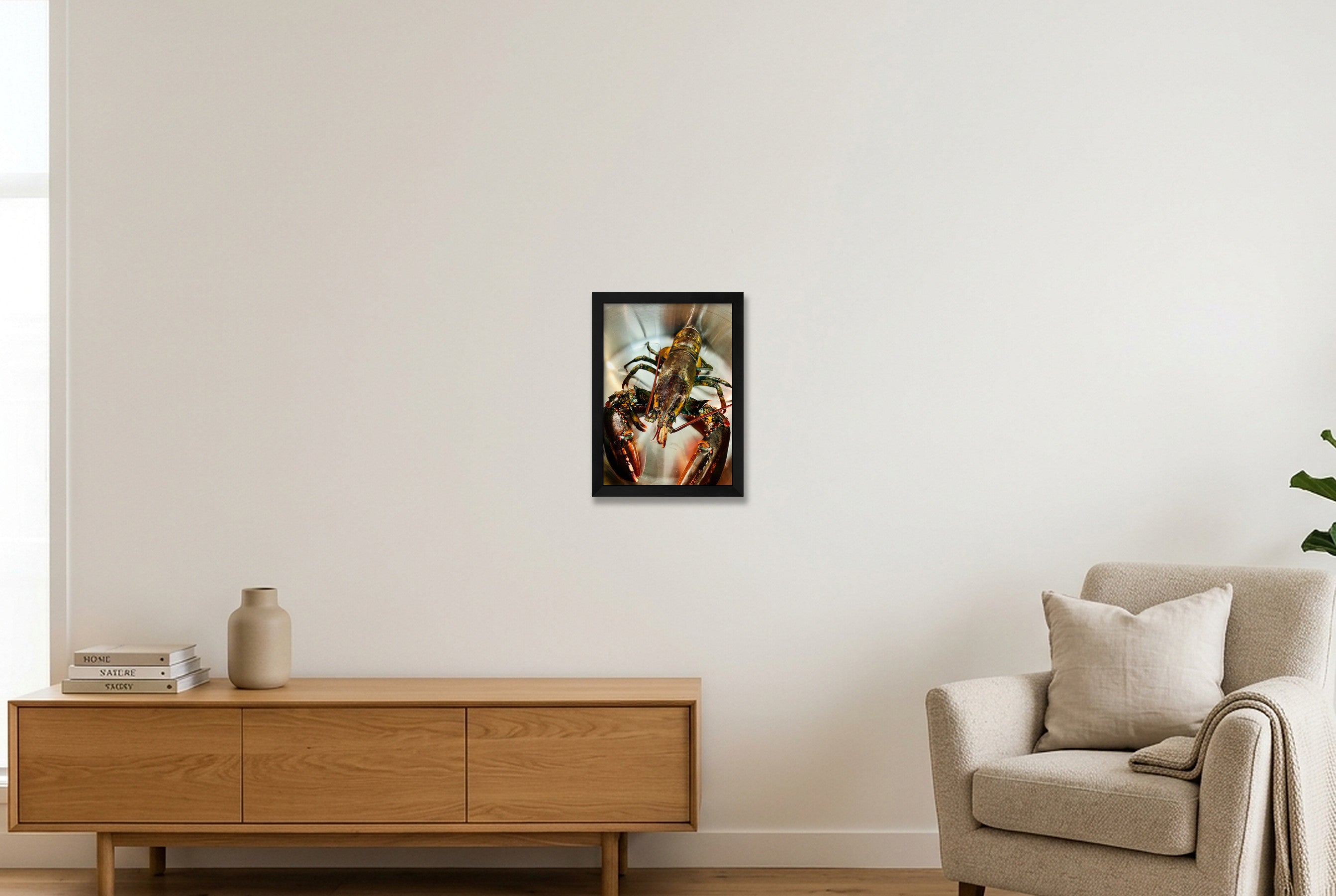 Lobster — A4 (21×30cm, 8×12") Black Frame