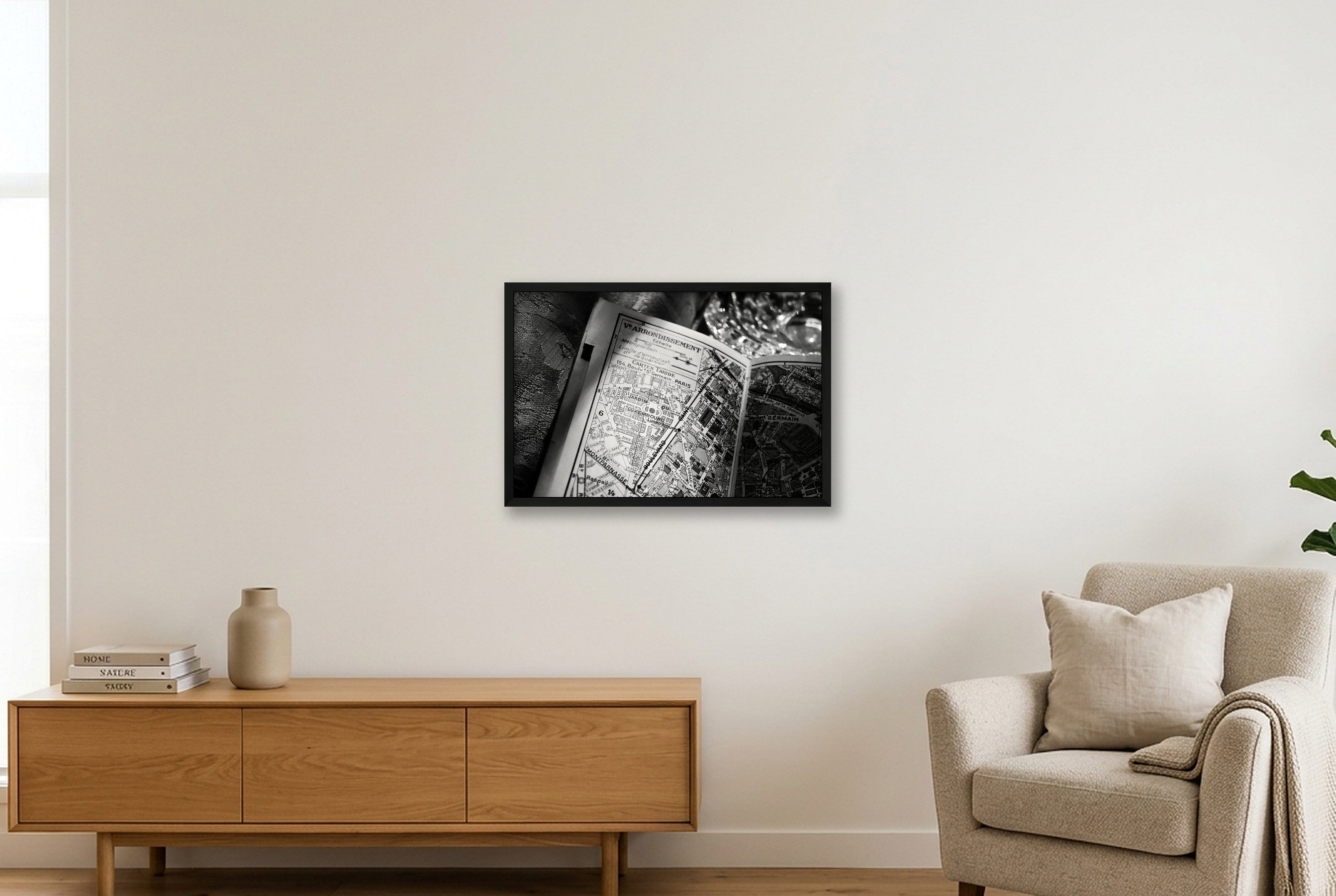 Jardin Luxembourg — 60×40cm, 24×16" Black Frame