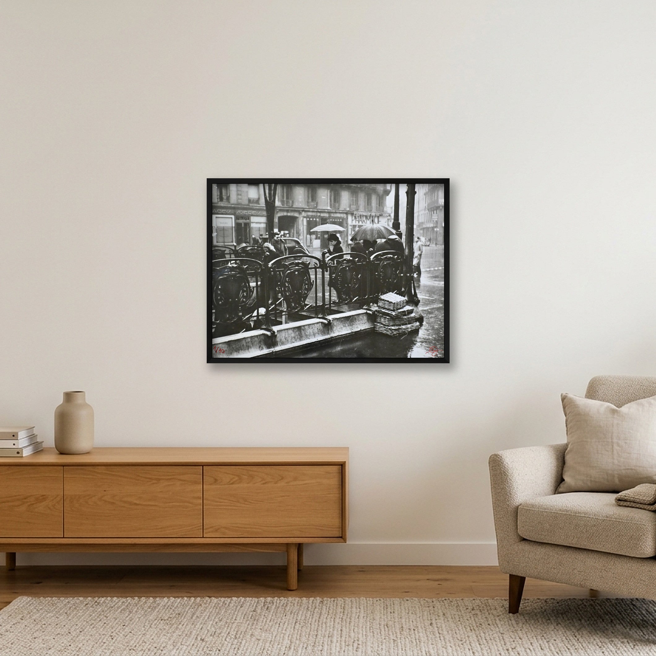 Paris 1947 — 80×60cm, 31×24" Black Frame