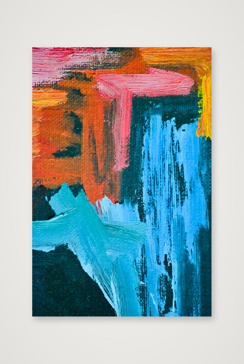 Abstract Oil Painting #2 — 30×45cm, 12×18" Print only