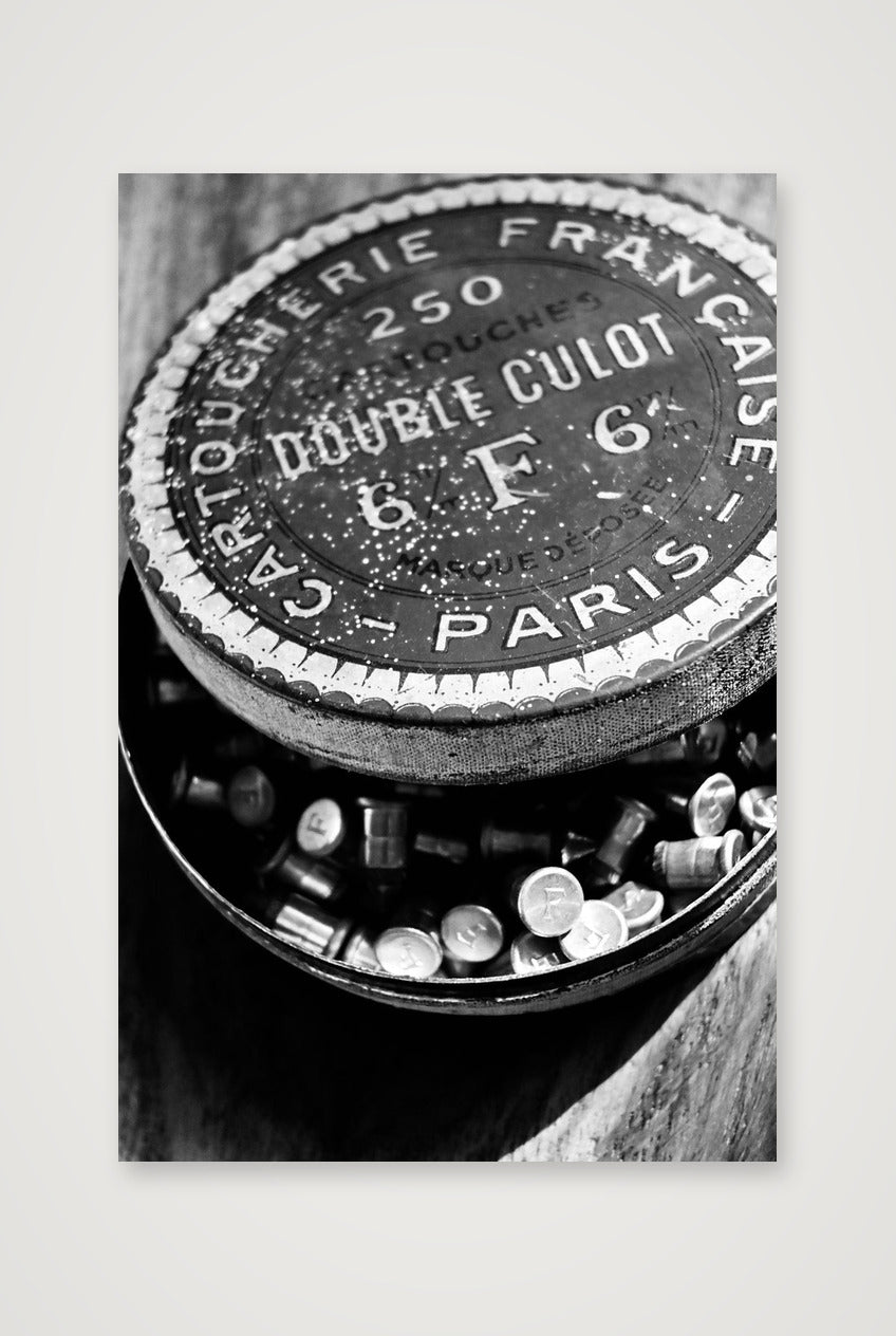 Double Culot B&W — 40×60cm, 16×24" Print only