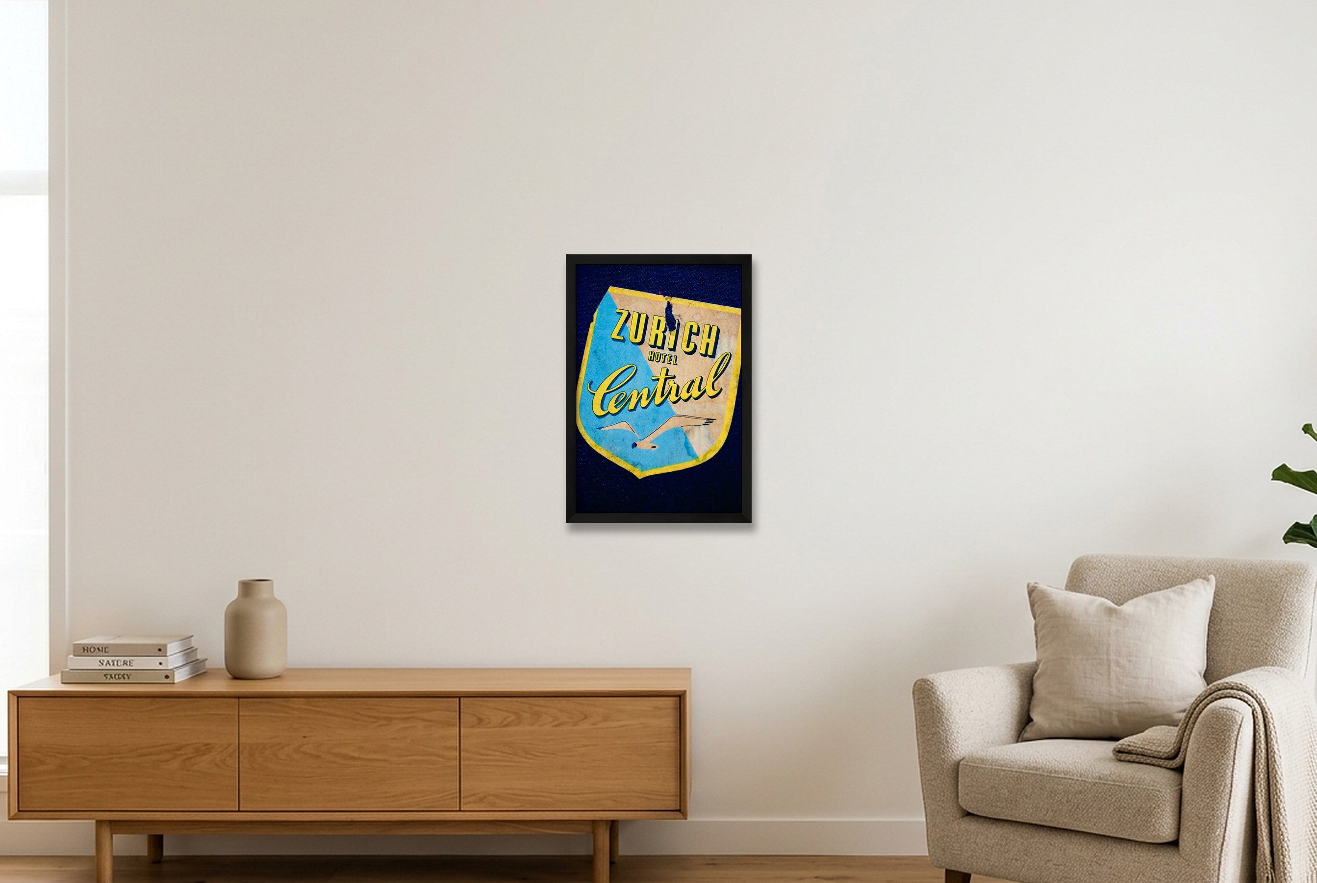 Zurich Central — 30×45cm, 12×18" Black Frame
