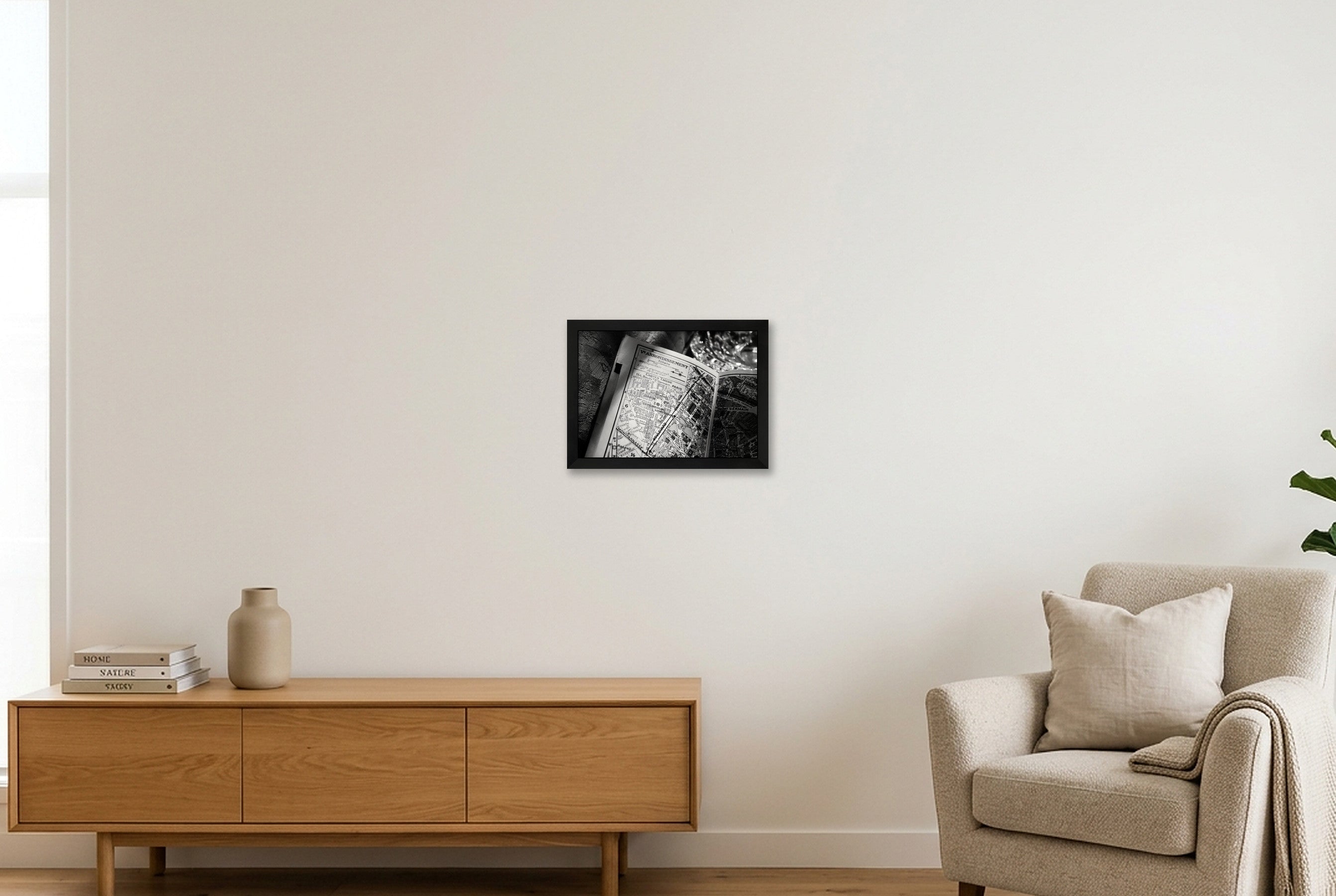 Jardin Luxembourg — A4 (30×21cm, 12×8") Black Frame