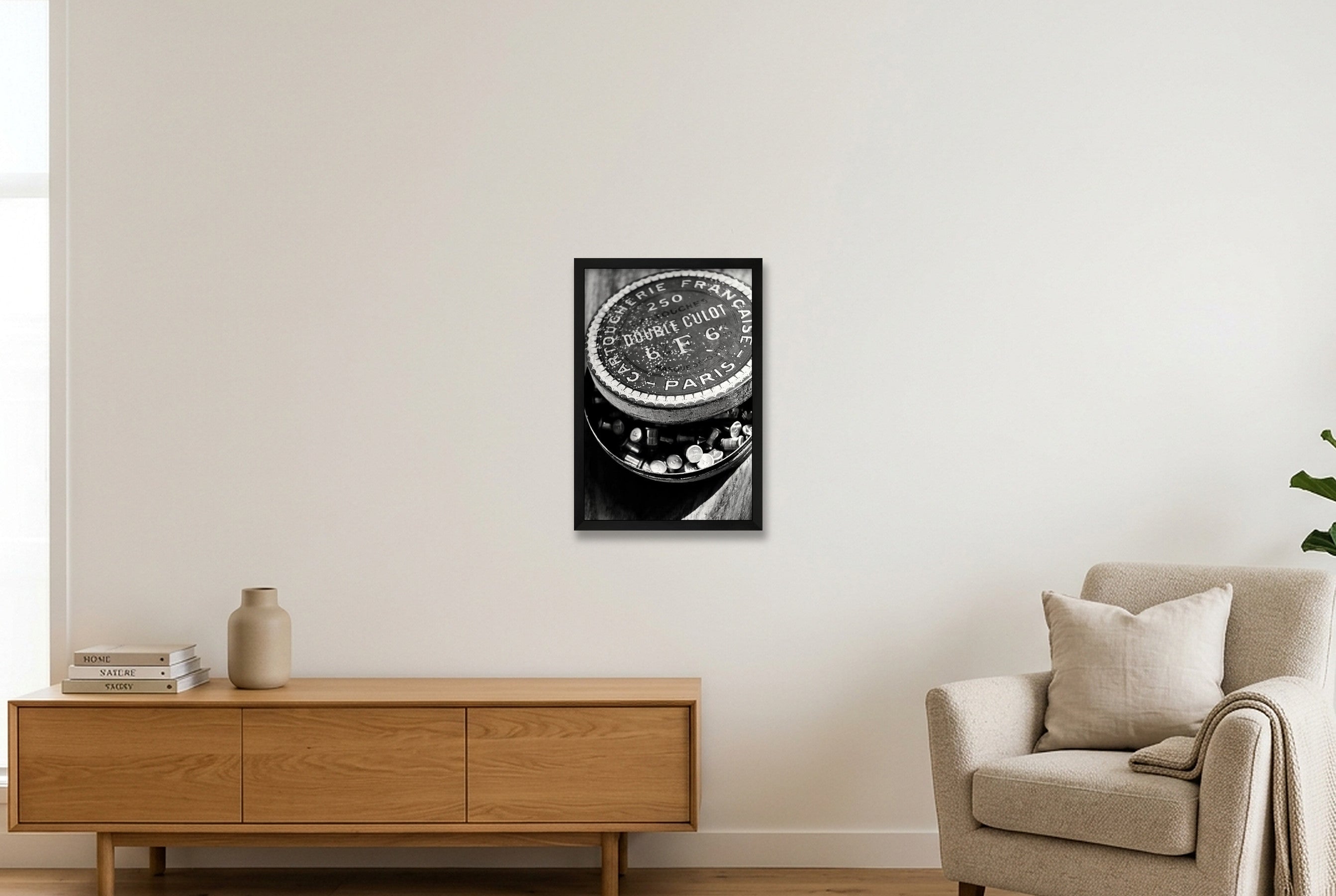 Double Culot B&W — 30×45cm, 12×18" Black Frame