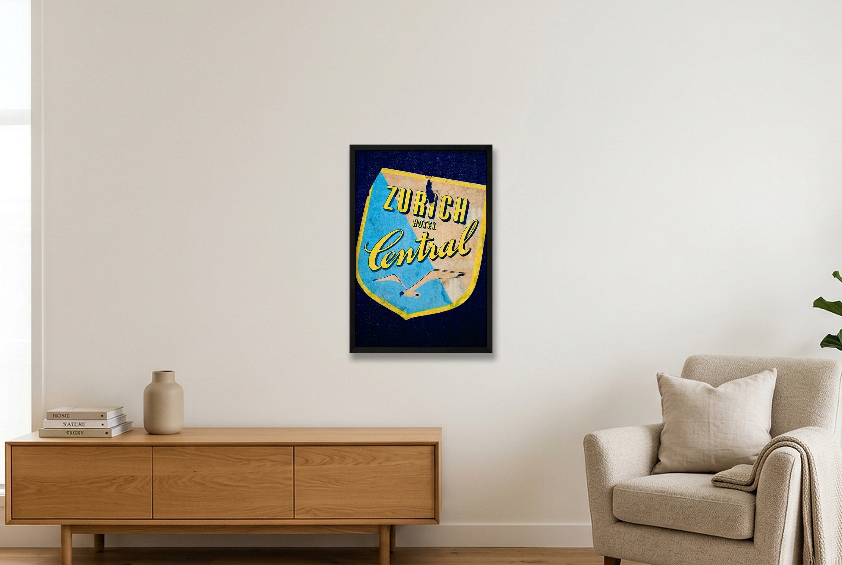 Zurich Central — 40×60cm, 16×24" Black Frame