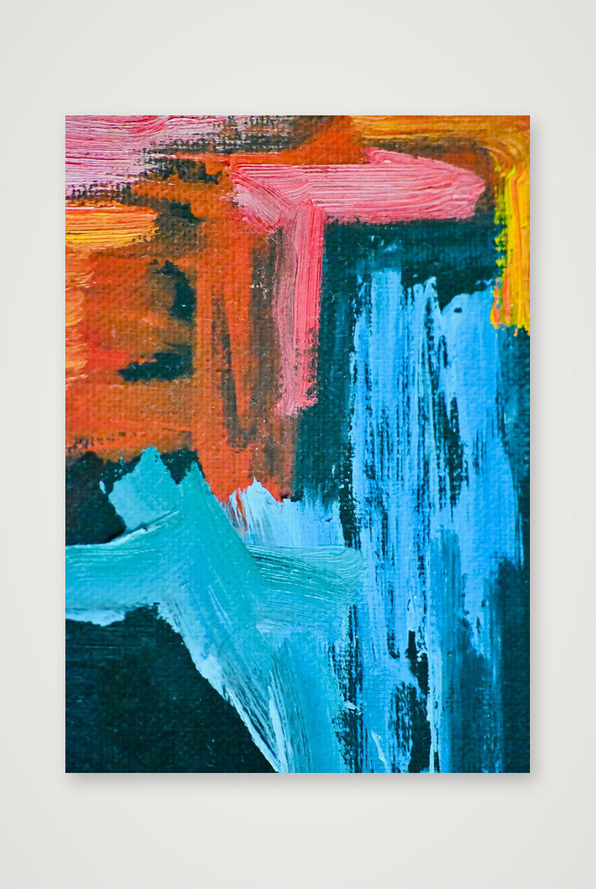 Abstract Oil Painting #2 — A4 (21×30cm, 8×12") Print only