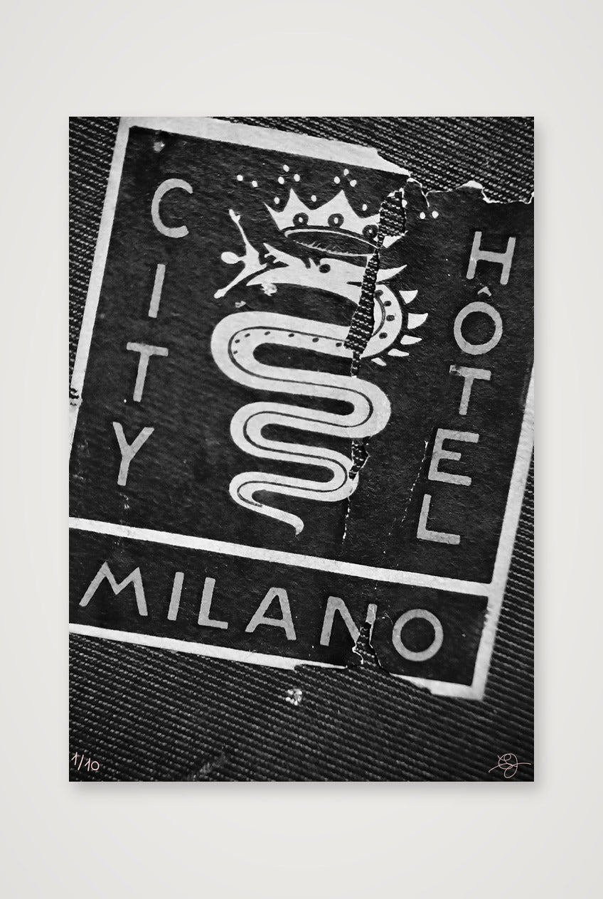 City Hotel Milano — 70×100cm, 28×39" Print only