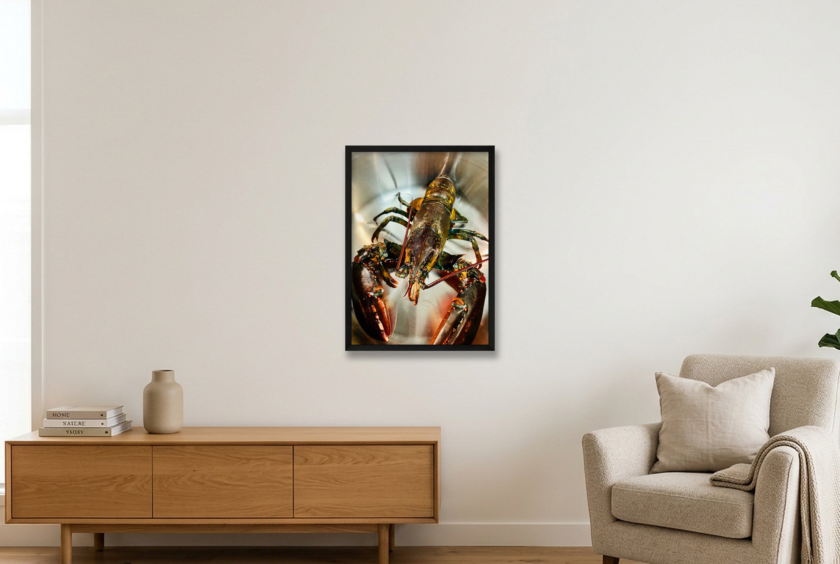 Lobster — 42×59cm, 17×23" Black Frame