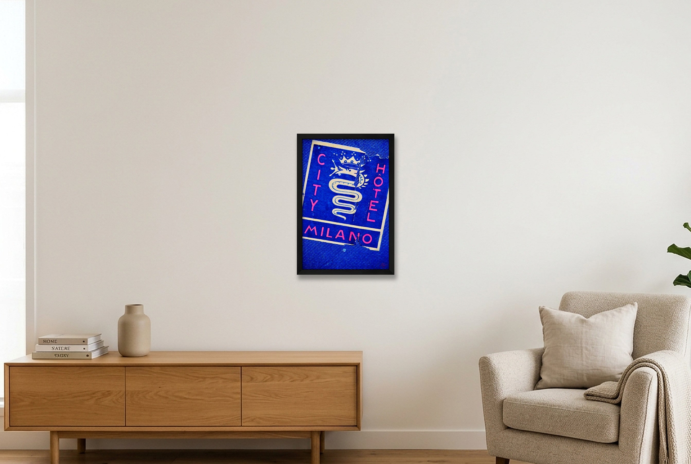 Hotel Milano — 30×45cm, 12×18" Black Frame