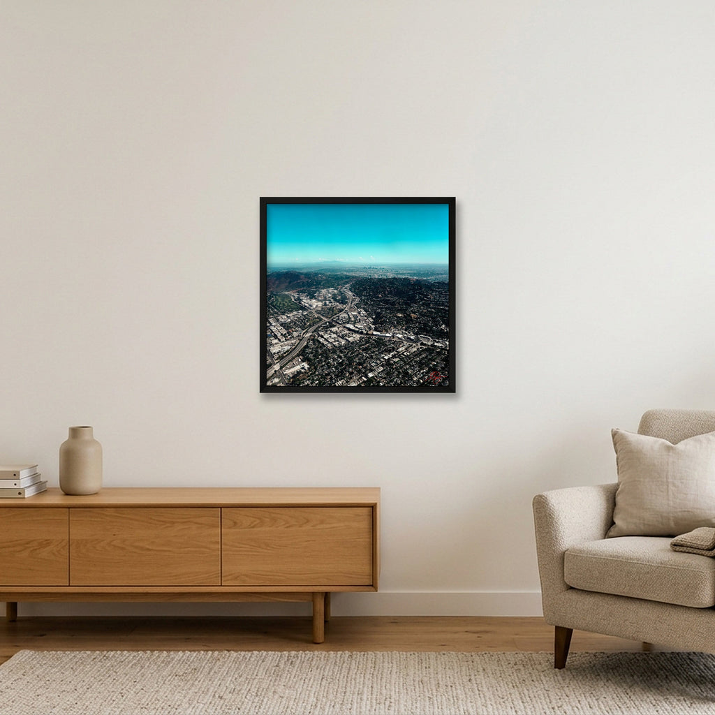 LA Freeways — 50×50cm, 20×20" Black Frame