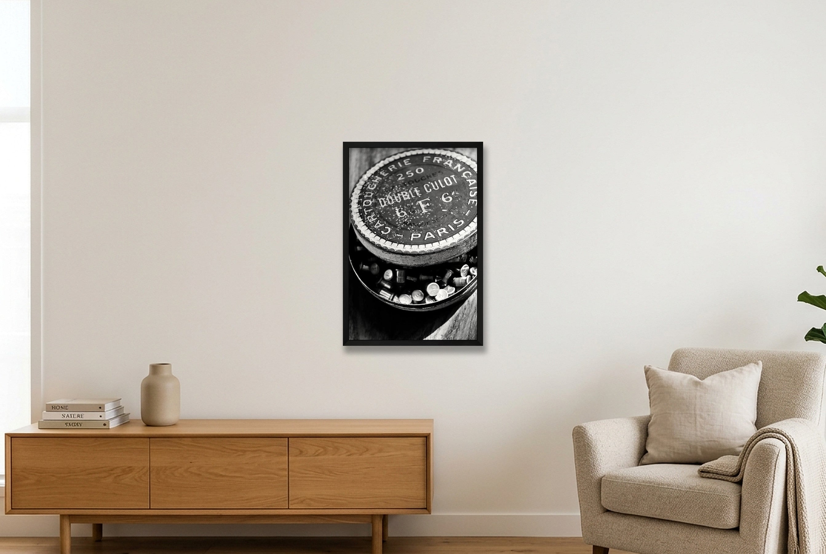 Double Culot B&W — 40×60cm, 16×24" Black Frame