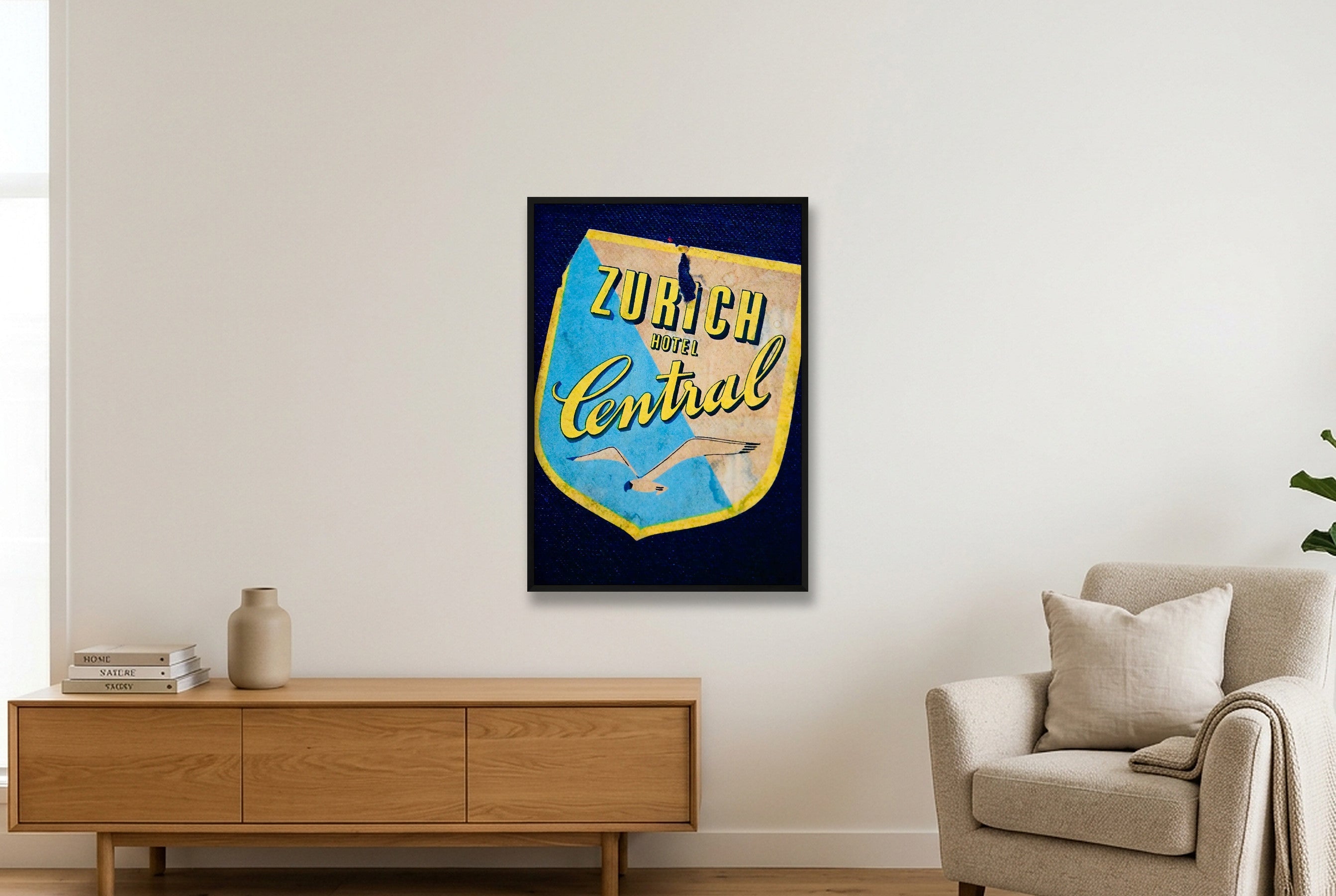 Zurich Central — 70×100cm, 28×39" Black Frame