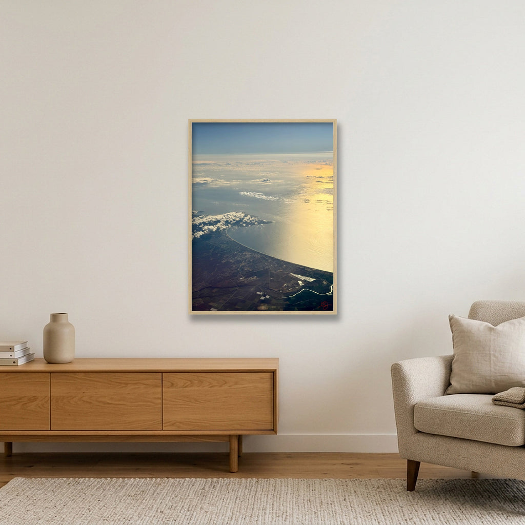 Pacific Ocean — 60×80cm, 24×31" Oak Frame