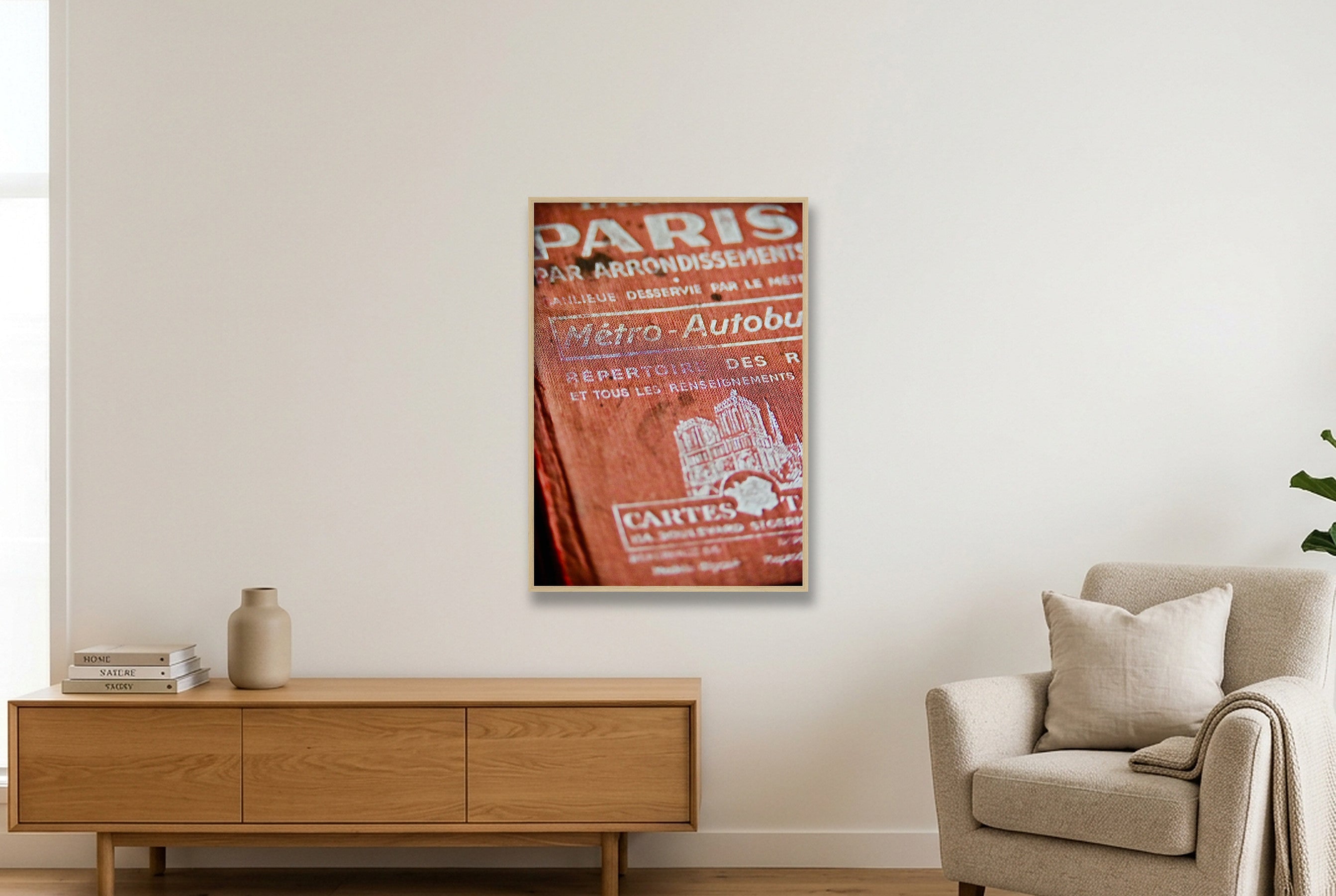 Taride Paris — 70×100cm, 28×39" Oak Frame