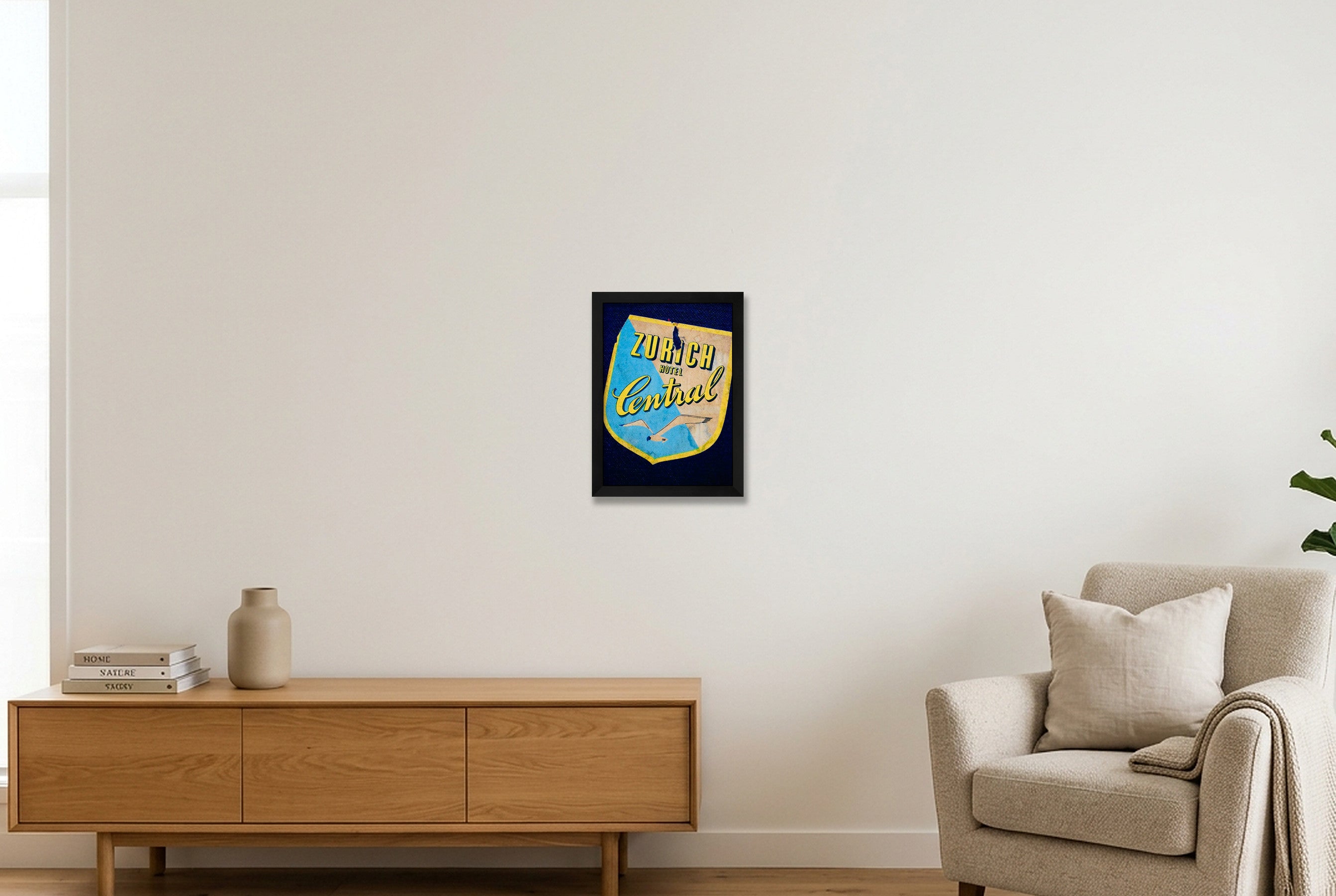Zurich Central — A4 (21×30cm, 8×12") Black Frame