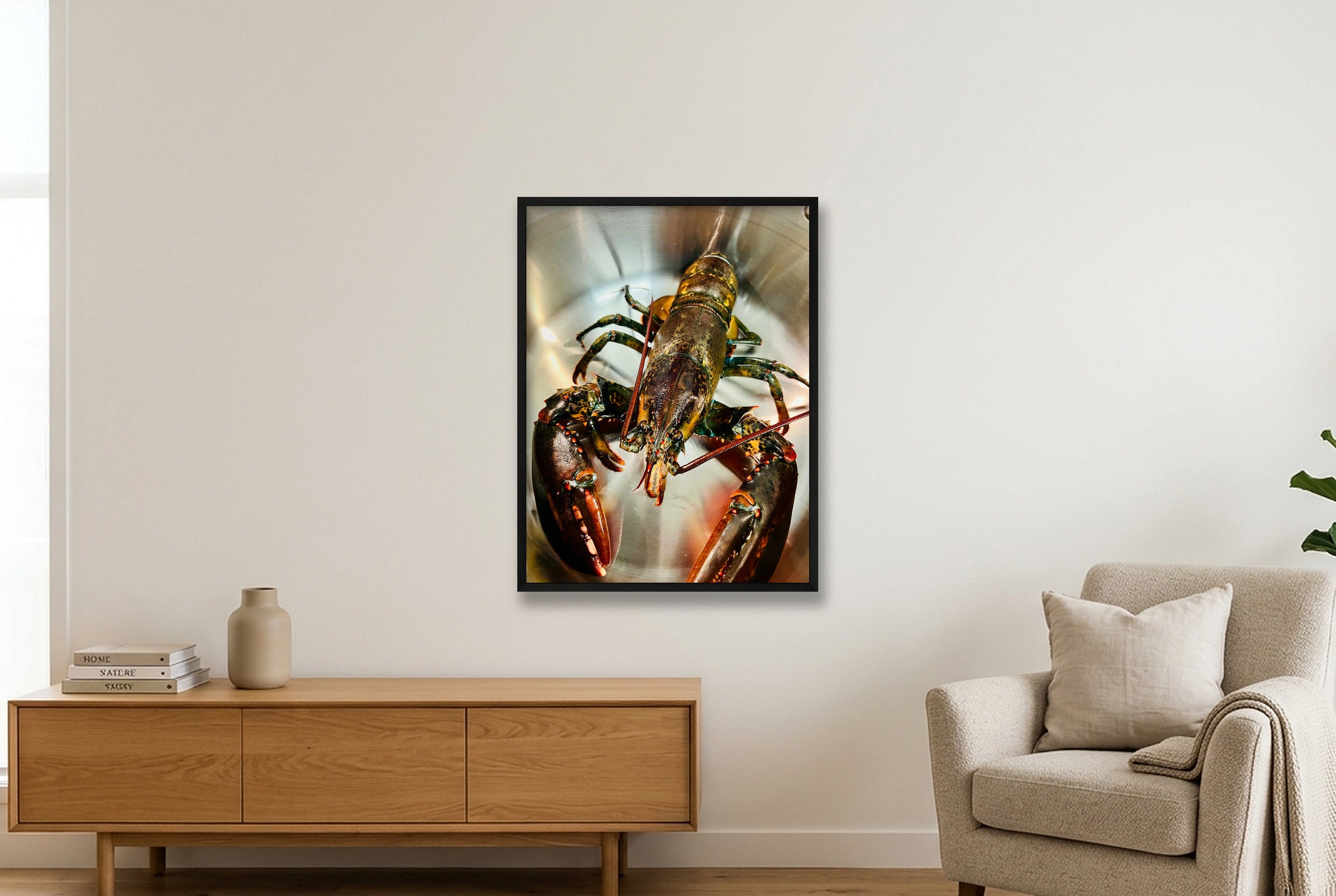 Lobster — 60×80cm, 24×31" Black Frame