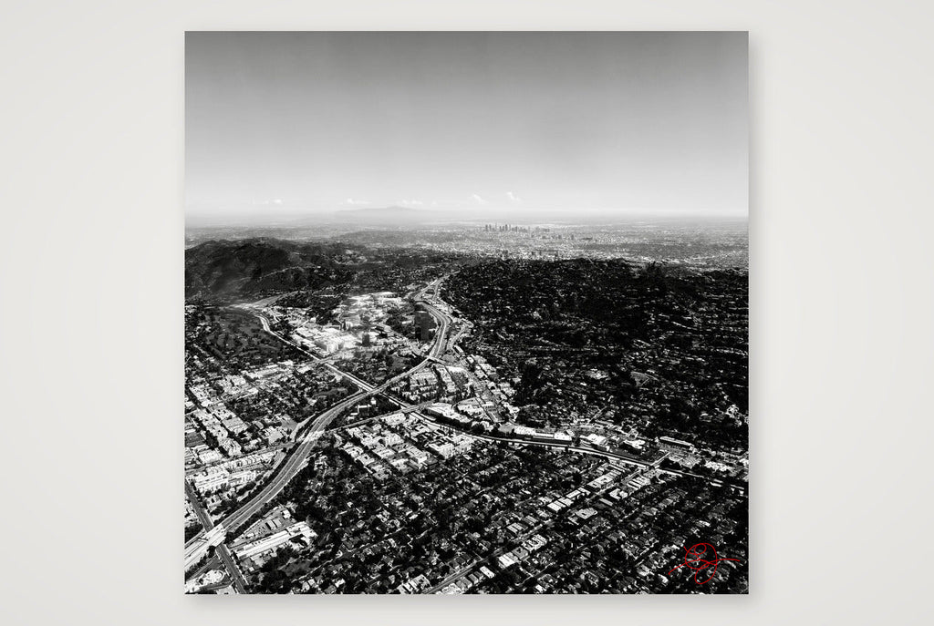 LA Freeways B&W — 30×30cm, 12×12" Print only