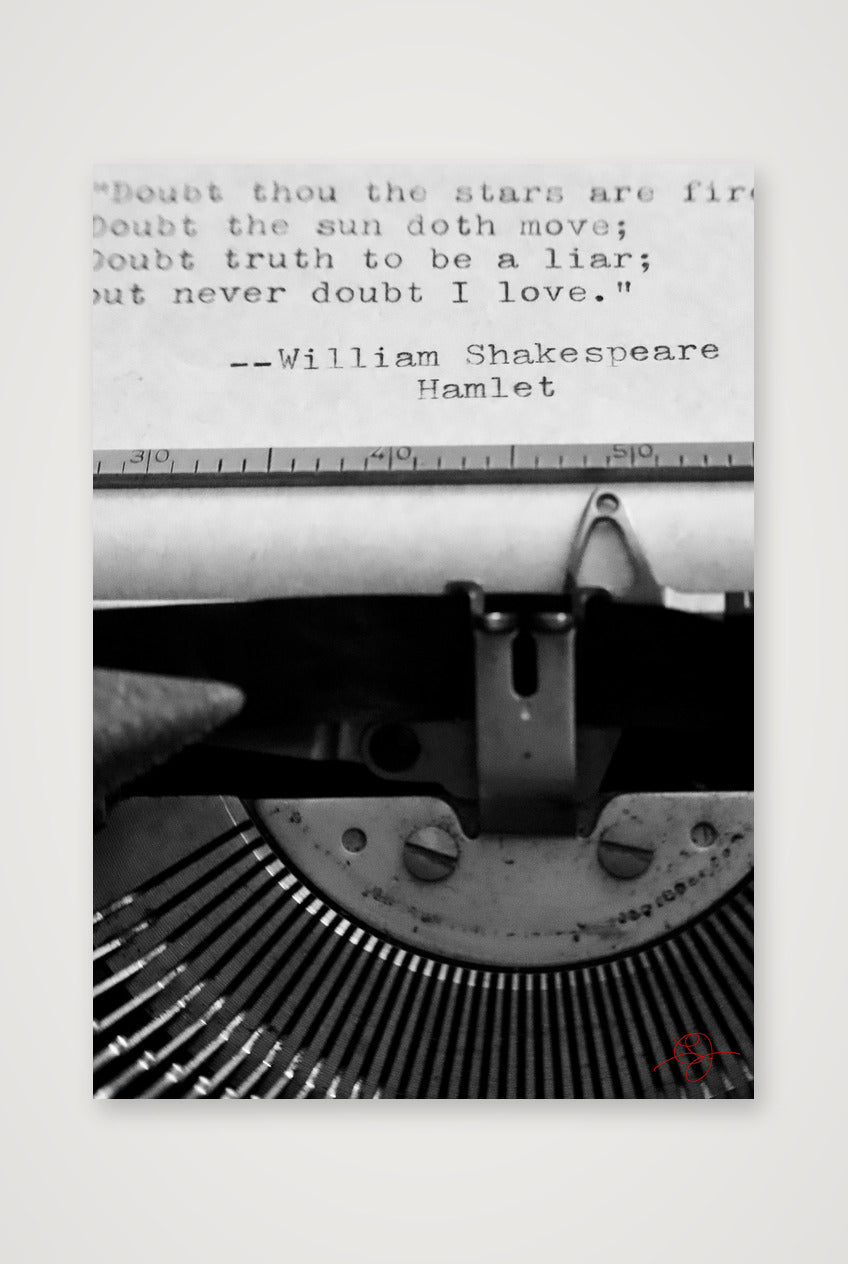 Typwriter — A4 (21×30cm, 8×12") Print only