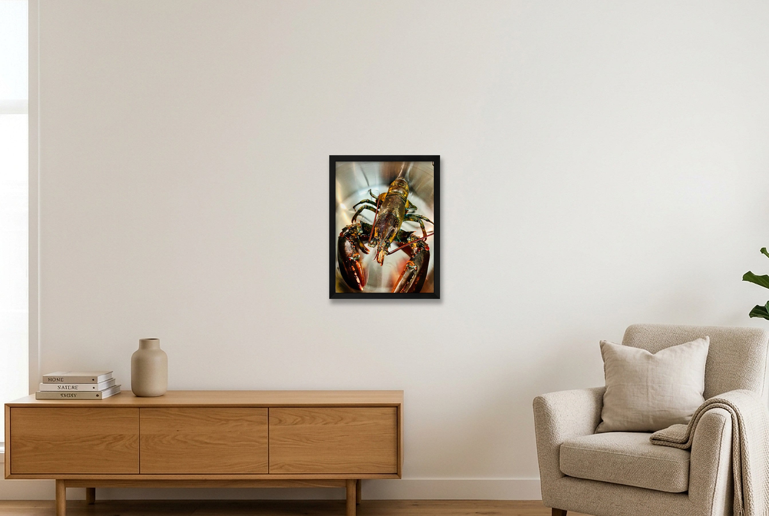 Lobster — 30×40cm, 12×16" Black Frame