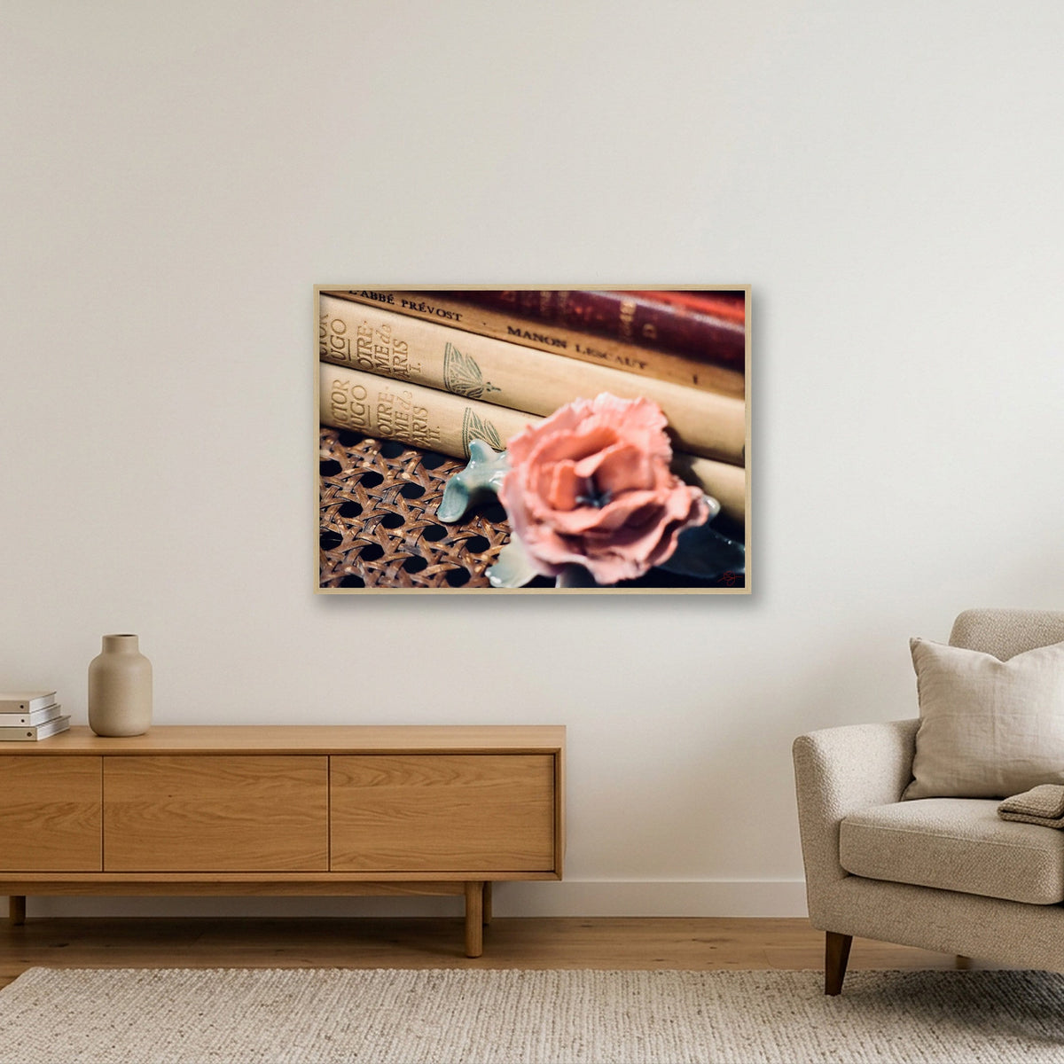 Victor Hugo — 100×70cm, 39×28" Oak Frame