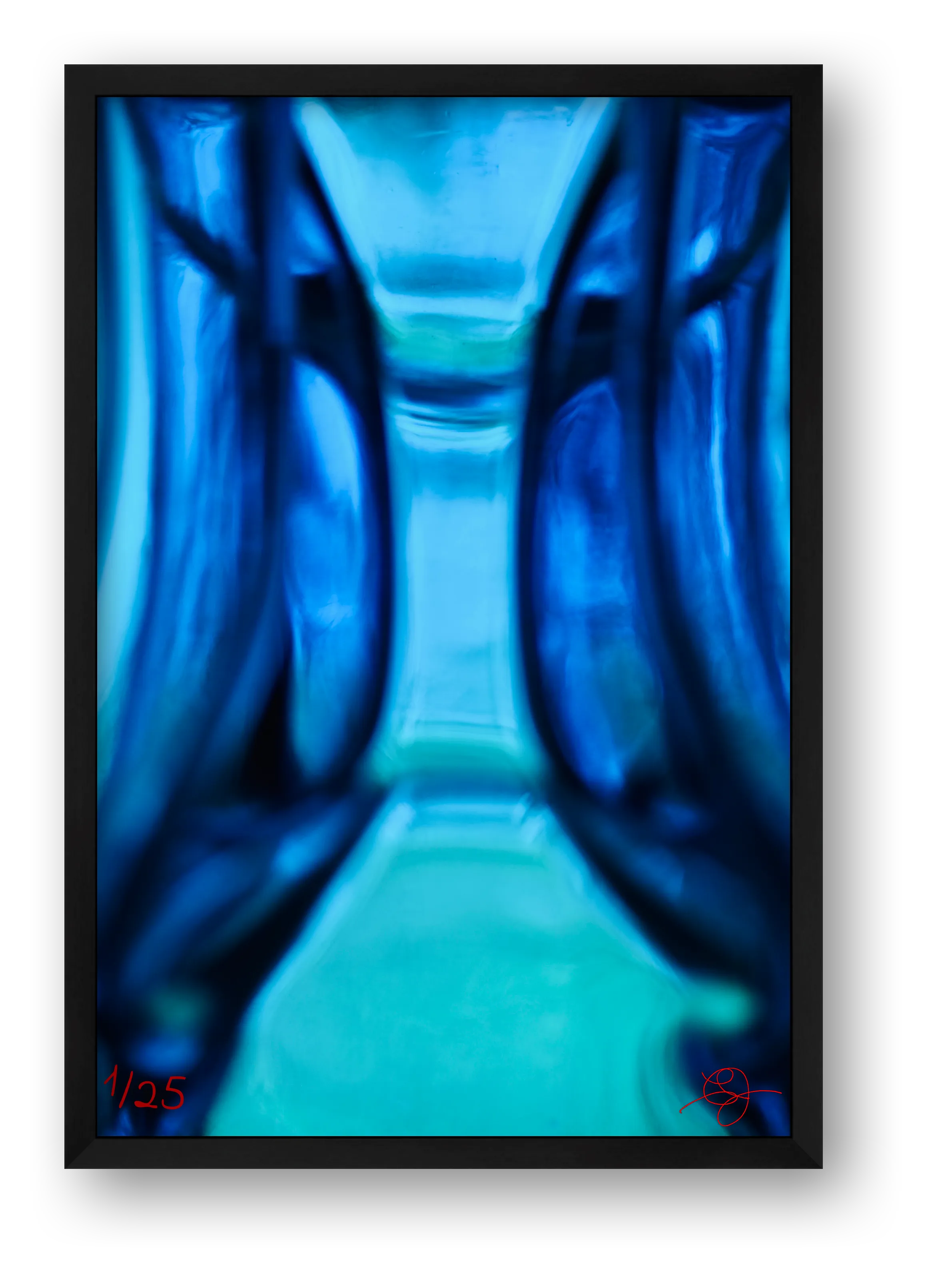 Blue Glass — framed