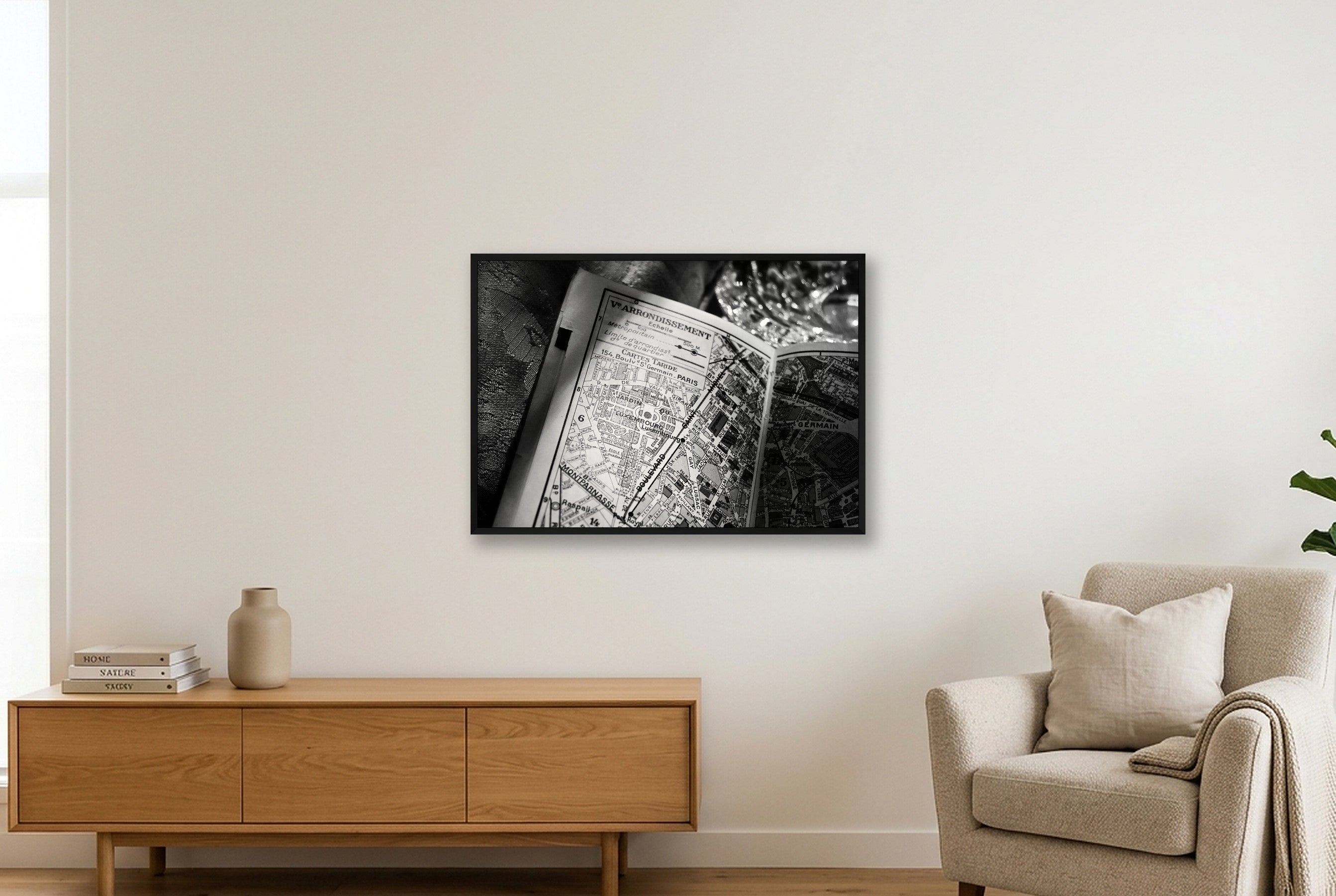 Jardin Luxembourg — 100×70cm, 39×28" Black Frame