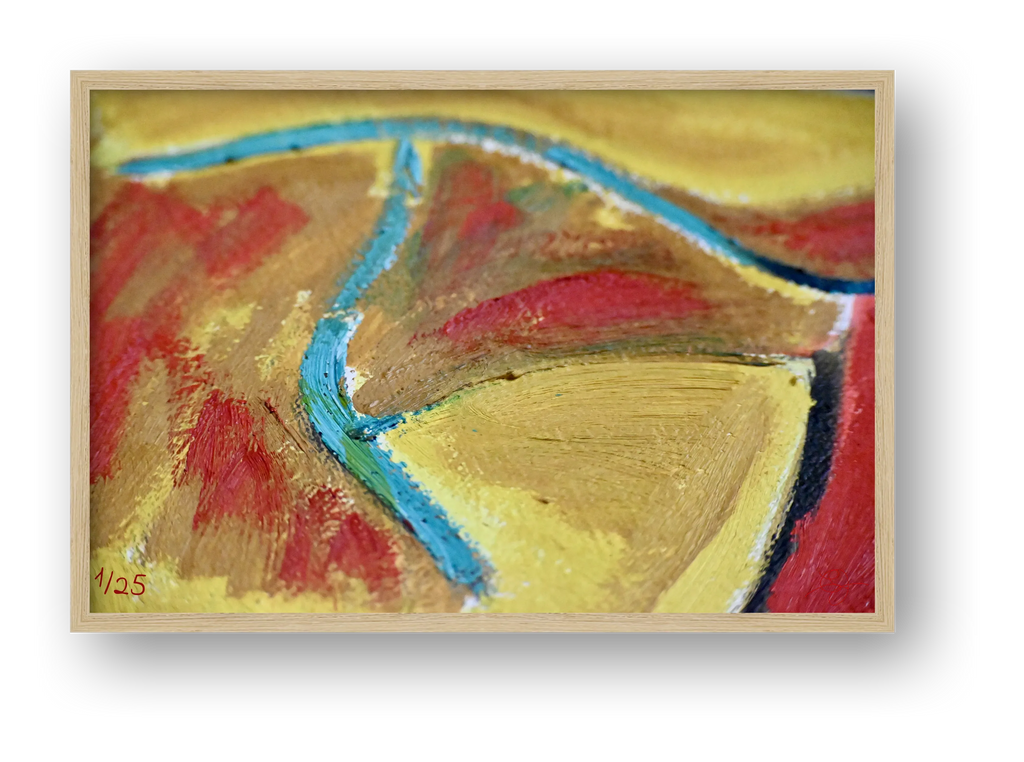 Untitled Oil on Canvas #1 — framed