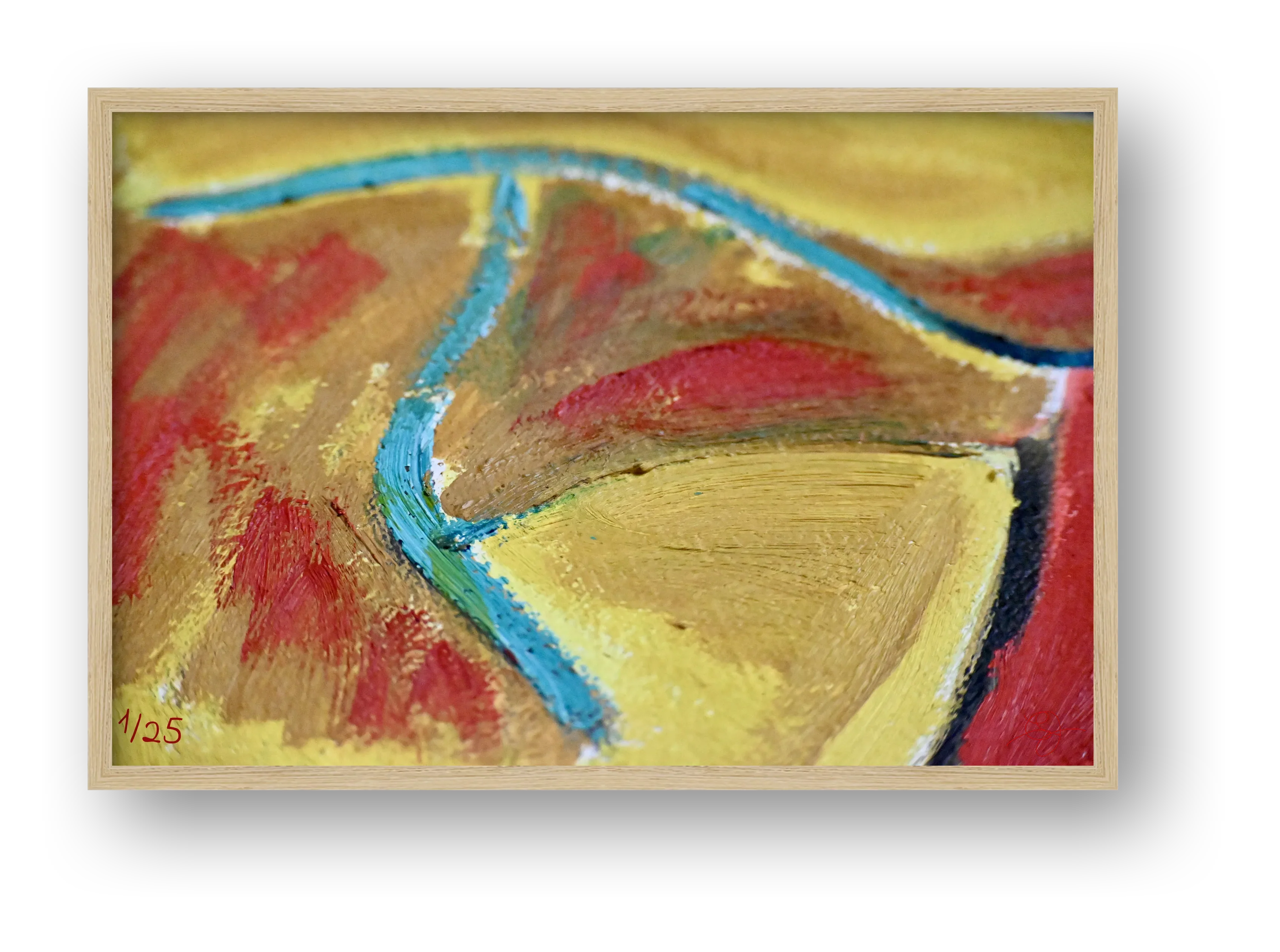 Untitled Oil on Canvas #1 — framed