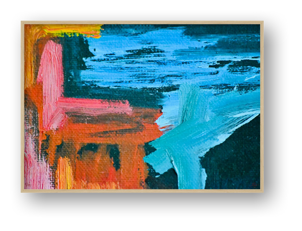 Abstract Oil Painting #1 — framed