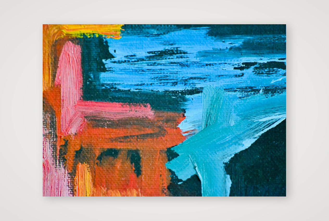 Abstract Oil Painting — A4 (30×21cm, 12×8") Print only